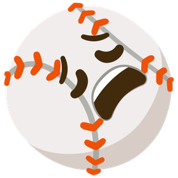 baseball and weary face