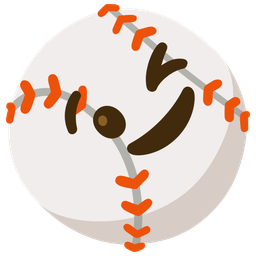 Baseball and Winking face