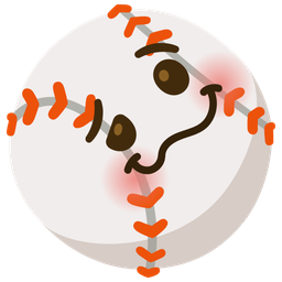 baseball and woozy face