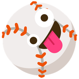 Baseball and Zany face