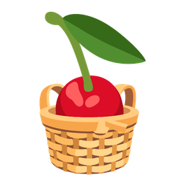 Basket and Cherries