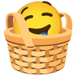 basket and drooling face