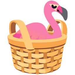 Basket and Flamingo