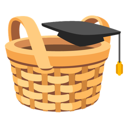 Basket and Graduation cap