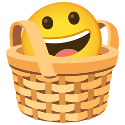 Basket and Grinning face