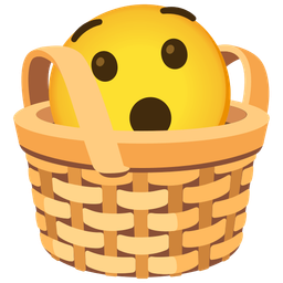 basket and hushed face