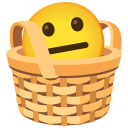 basket and neutral face