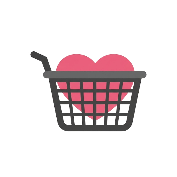 Basket and Pink heart