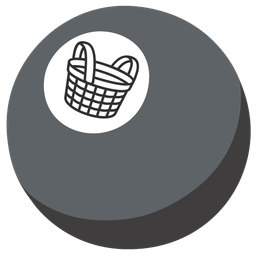 Basket and Pool 8 ball
