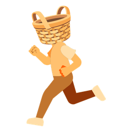 Basket and Running shoe