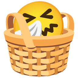 basket and sneezing face