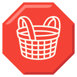 Basket and Stop sign