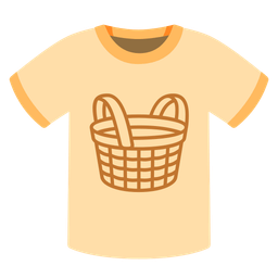 Basket and T-shirt