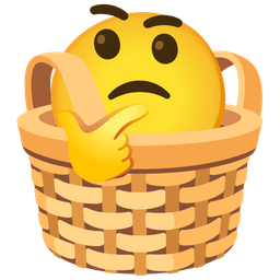 basket and thinking face