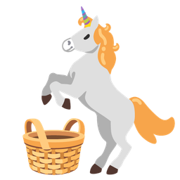 basket and unicorn