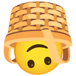 Basket and Upside-down face