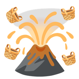 Basket and Volcano