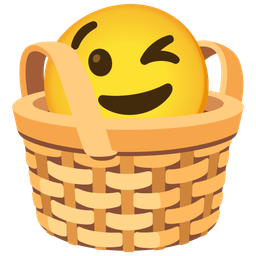 Basket and Winking face
