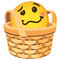 basket and woozy face