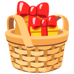Basket and Wrapped gift
