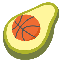 basketball and avocado