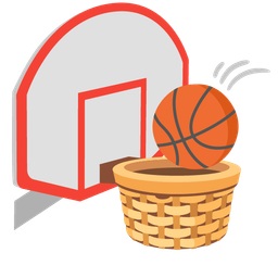 basketball and basket