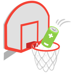 basketball and battery