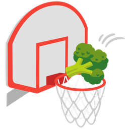 basketball and broccoli