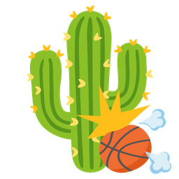 basketball and cactus