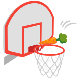 basketball and carrot