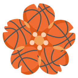 basketball and cherry blossom