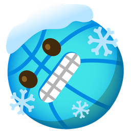 basketball and cold face