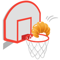 basketball and croissant