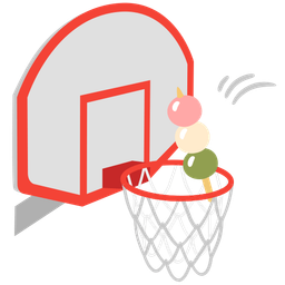 basketball and dango
