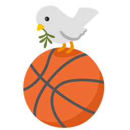 basketball and dove