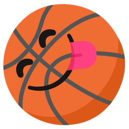 Basketball and Face savoring food