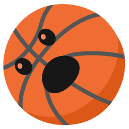 Basketball and Face with open mouth