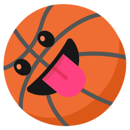 Basketball and Face with tongue