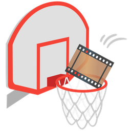 basketball and film frames