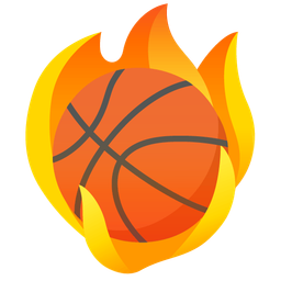 basketball and fire