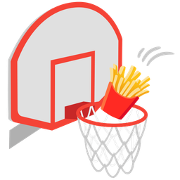 basketball and french fries