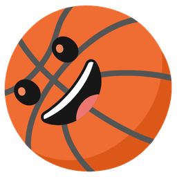 Basketball and Grinning face