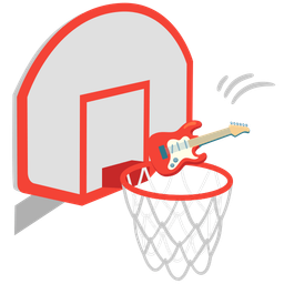 basketball and guitar