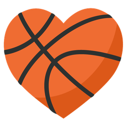 basketball and heart suit