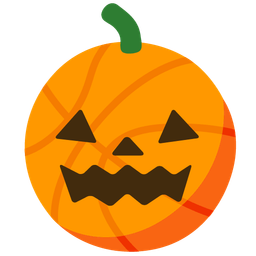 basketball and jack-o-lantern