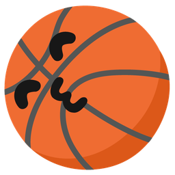 Basketball and Kissing face with smiling eyes