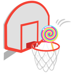 basketball and lollipop