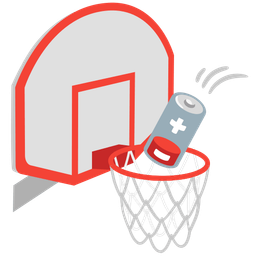 basketball and low battery