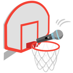basketball and microphone