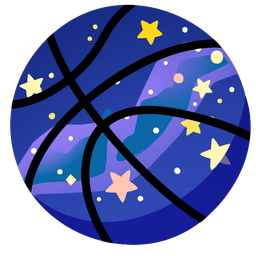 basketball and milky way